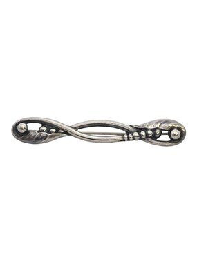 Georg Jensen Denmark Sterling Silver 110 Peapod Leaf Pin/Brooch #25611